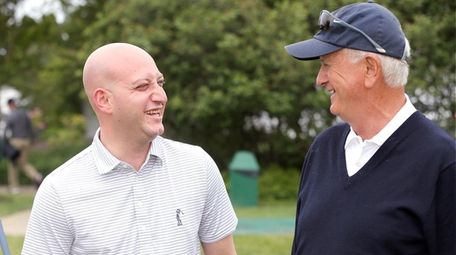 From left, L.I. National Golf Club general manager Frank