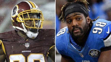 This composite image shows Washington Redskins safety Duke