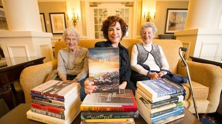 Lynda Aron shows off some of the novels