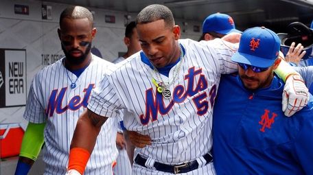 Yoenis Cespedes of the New York Mets is