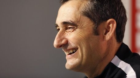 Athletic Bilbao's head coach Ernesto Valverde during a