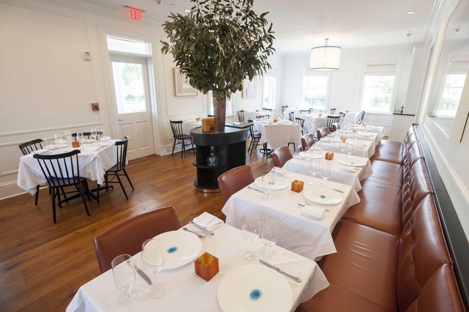 The dining room at Topping Rose House in
