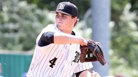 Wantagh's Anthony Fontana goes toward the plate during