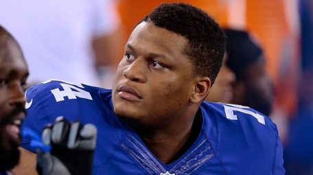 Giants offensive lineman Ereck Flowers against the Miami