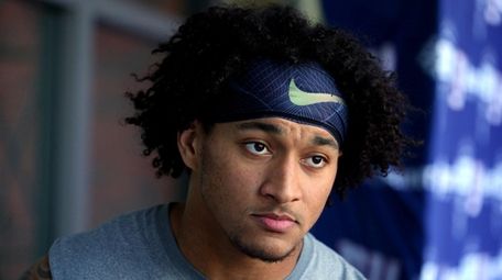 Giants rookie tight end Evan Engram after organized