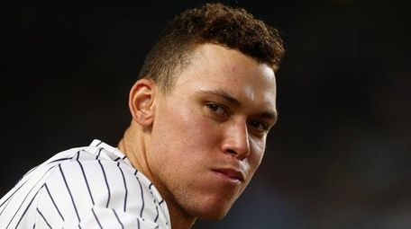 Yankees outfielder Aaron Judge in the eighth inning