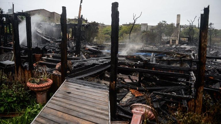 Firefighters from the Fire Island Pines Volunteer Fire