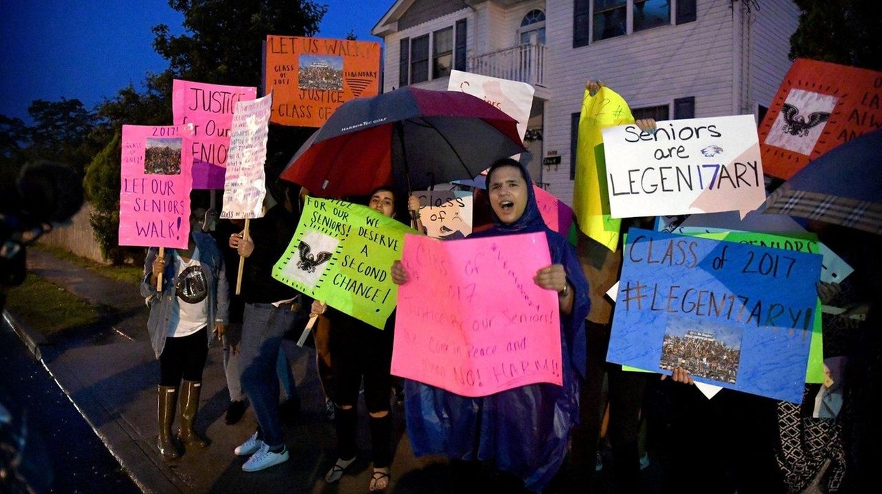Parents urged the Copiague school board on Monday,