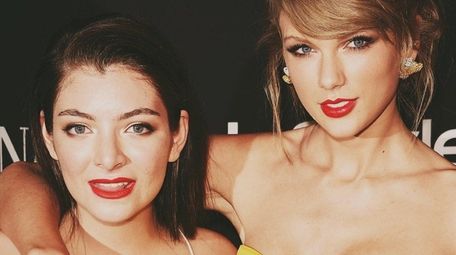 Lorde and Taylor Swift attend the 2015 InStyle