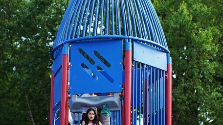 Port Jefferson's newly refurbished Rocketship Park reopened on