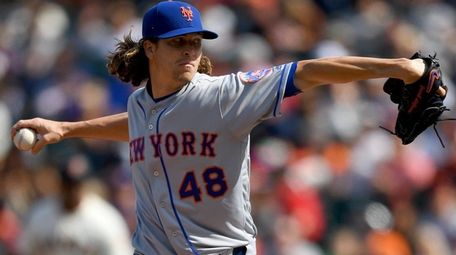 Jacob deGrom went a breezy eight innings, allowing