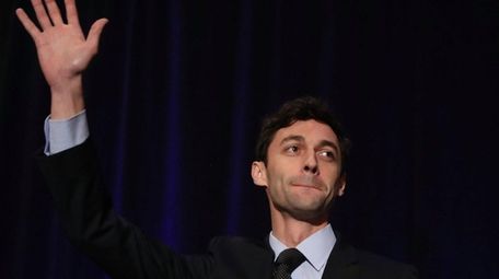 Democratic candidate Jon Ossoff speaks to his supporters