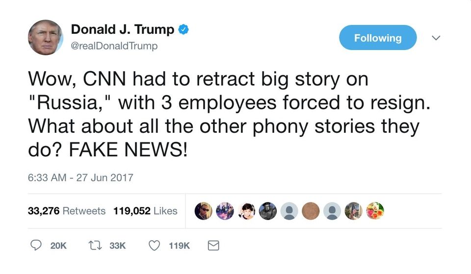 With this tweet on Tuesday, June 27, 2017,