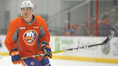Anthony Beauvillier skates during Islanders prospect minicamp at