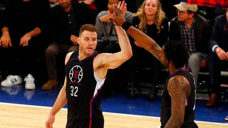 Blake Griffin and DeAndre Jordan of the Los