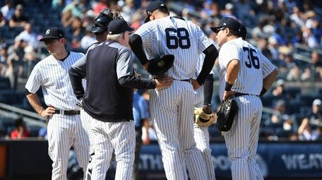 New York Yankees pitching coach Larry Rothschild speaks