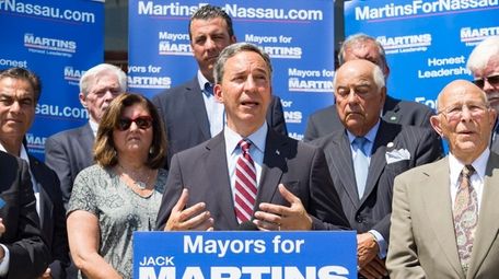 Jack Martins, GOP candidate for Nassau executive, receives