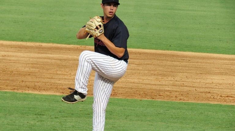 Chase Hodson, pitching for Tampa here, was signed