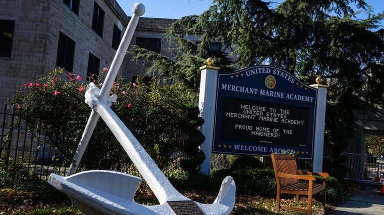 The entrance of the U.S. Merchant Marine Academy