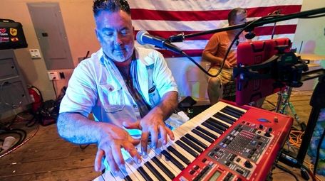 Frank Stainkamp of Masapequa Park on keyboard at