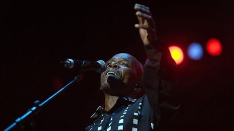 Jazz singer Ray Phiri performs at the Durban