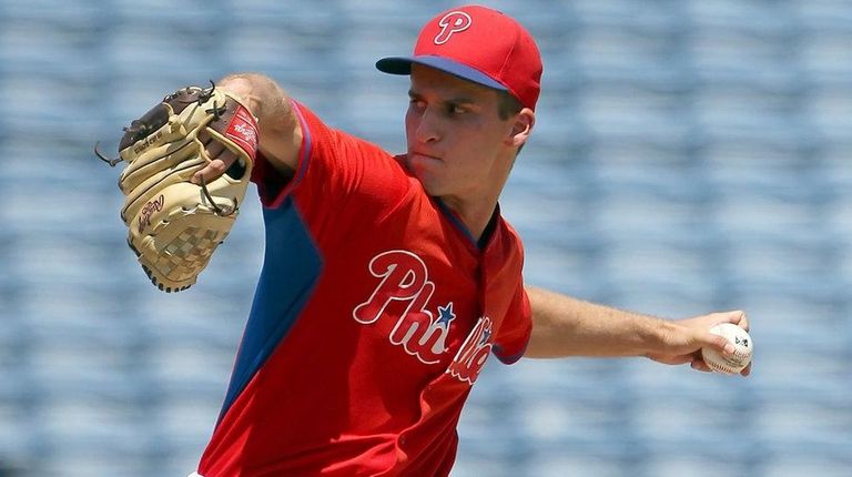 Phillies prospect Nick Fanti during a Gulf Coast League game