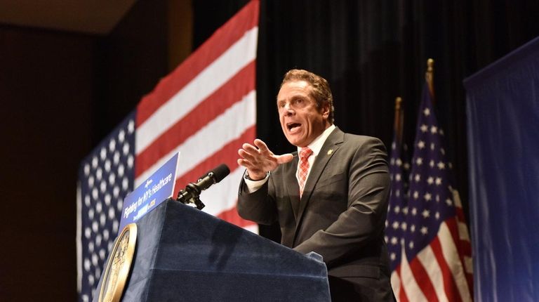 Gov. Andrew M. Cuomo at a health care
