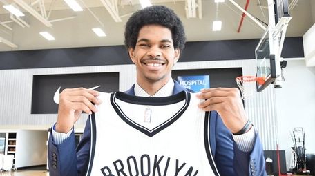 The Nets introduced Jarrett Allen to the media