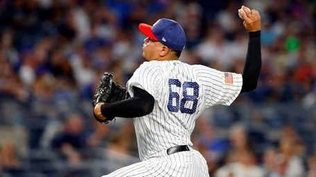 Dellin Betances #68 of the New York Yankees