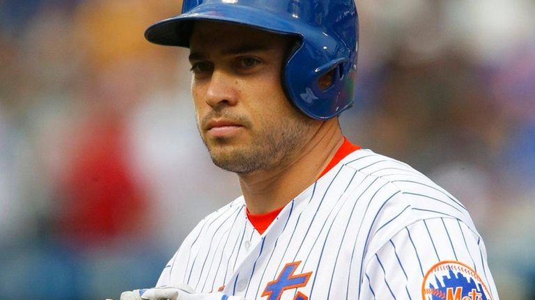 Travis d'Arnaud #18 of the New York Mets