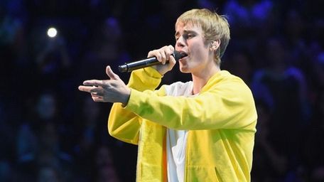 Justin Bieber performs during Z100's Jingle Ball at