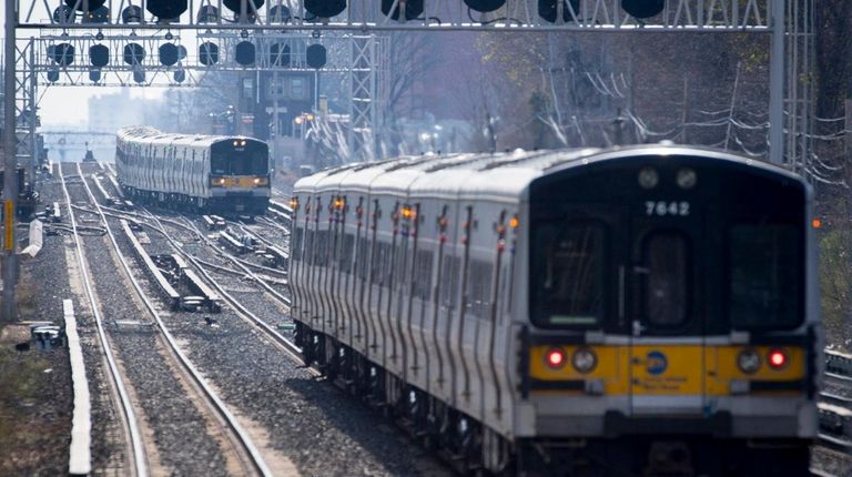 Looking west from the Floral Park LIRR station