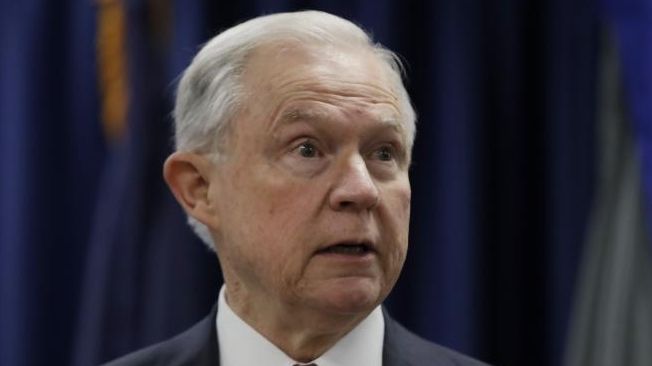 Attorney General Jeff Sessions speaks in Philadelphia on