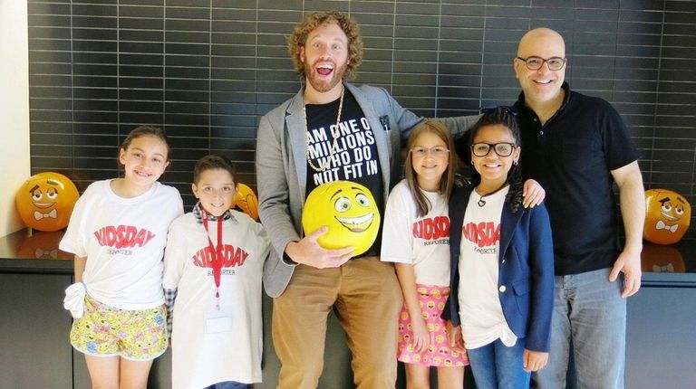 Actor-comedian T.J. Miller and director Tony Leondis met