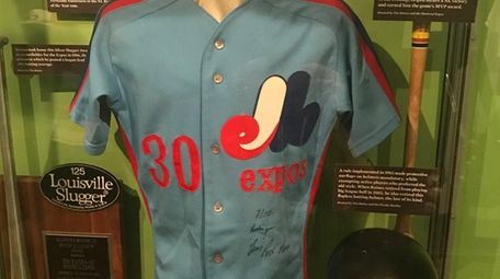 A Tim Raines Expos jersey, donated by collector