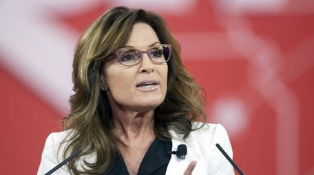 Former Alaska Gov. Sarah Palin speaks during the
