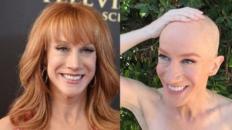 Kathy Griffin shaves head to support sister with cancer ...