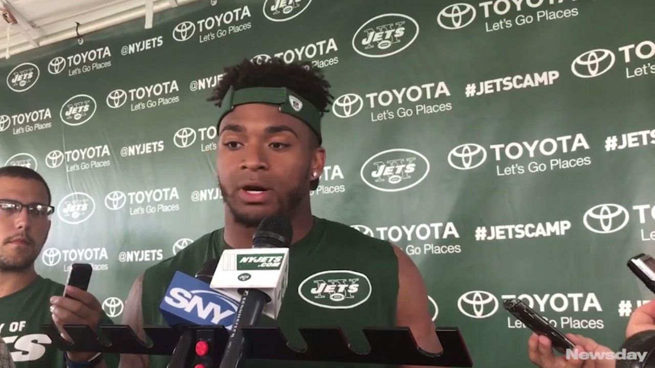 Jets rookie safety Jamal Adams faced questions on
