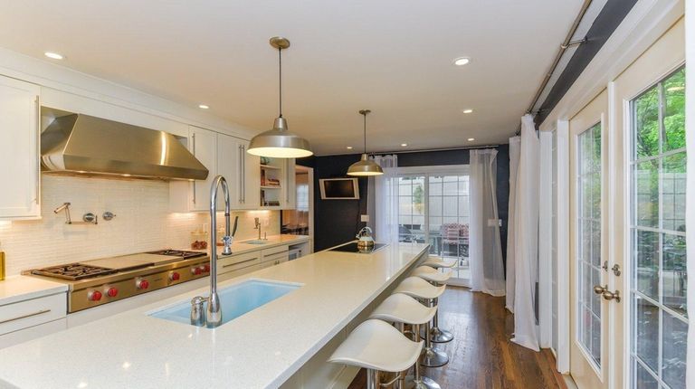 The Northport home's kitchen was used to film
