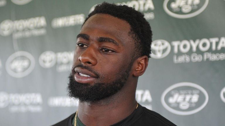 New York Jets rookie safeties Marcus Maye, right,