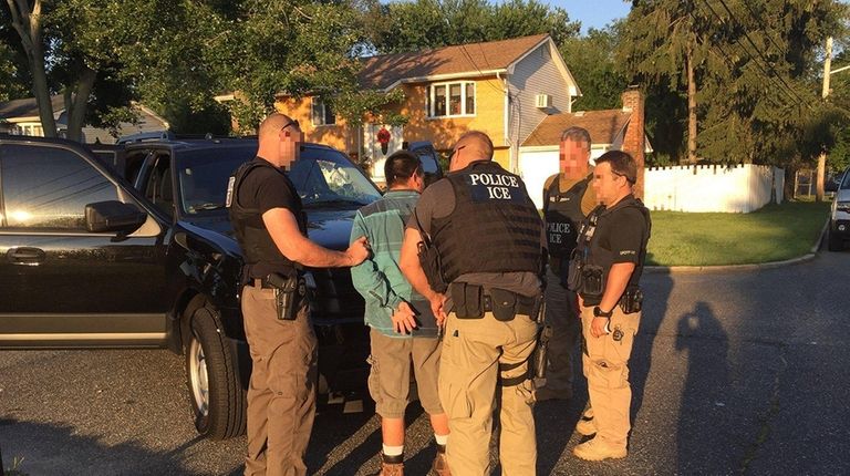 U.S. Immigration and Customs Enforcement officials released this