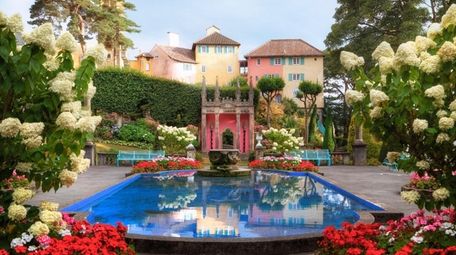 The miniature Italianate village of Portmeirion is a