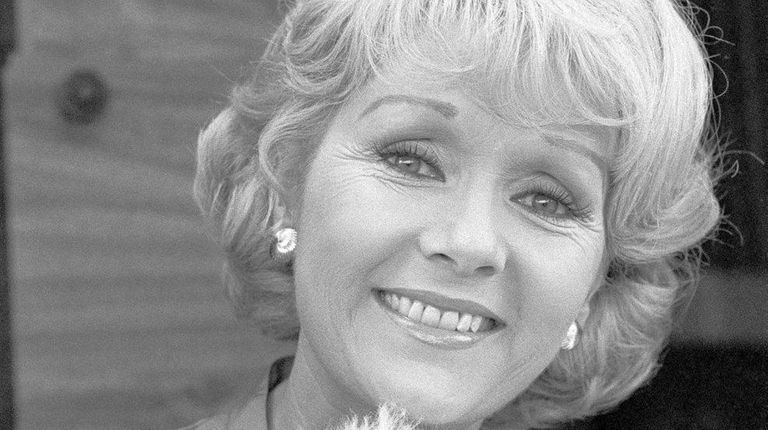 Debbie Reynolds in a studio dressing room, is