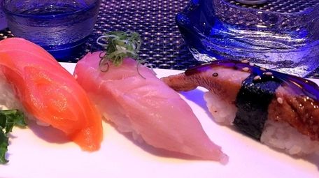 Nigiri sushi at Shiki Asian Bistro in Hauppauge.