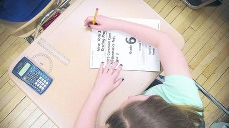 A student prepares to start a Common Core