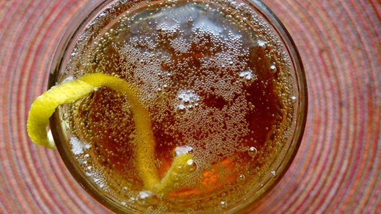 A blend of cider and rum, aka