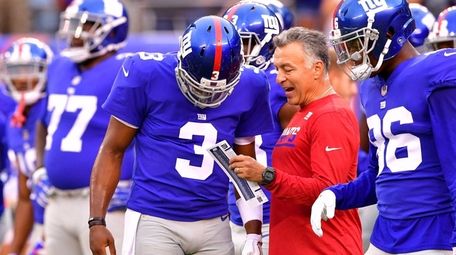 Geno Smith #3 of New York Giants speaks