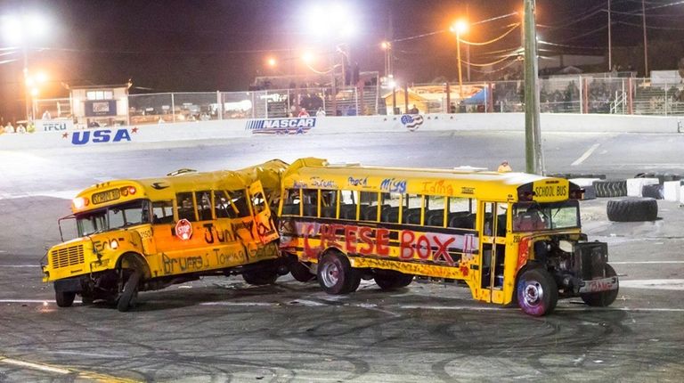 Junkyard Dog and Cheesebox crash into each other