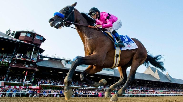 West Coast, with Mike Smith, wins the Travers Stakesat