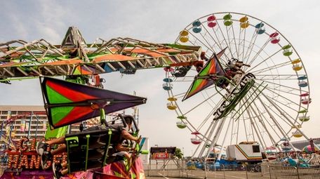 A ferris wheel.